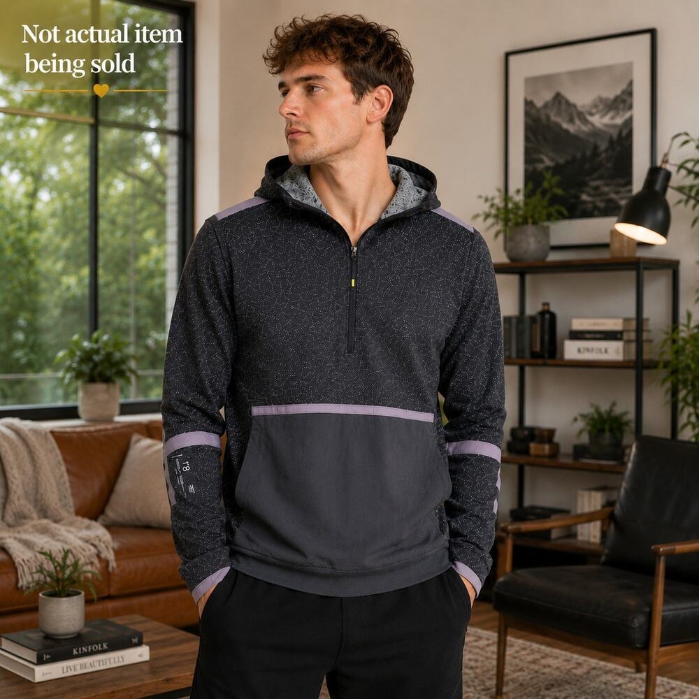 Lululemon X Robert Geller Jacket Take The Moment Hoodie 1/2 Zip Performance L